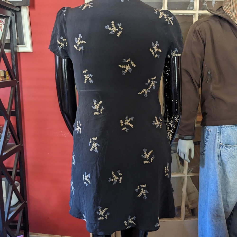(Host Pick)Madewell Silk Poppy dress in Wild Botanic print - Picture 6 of 15
